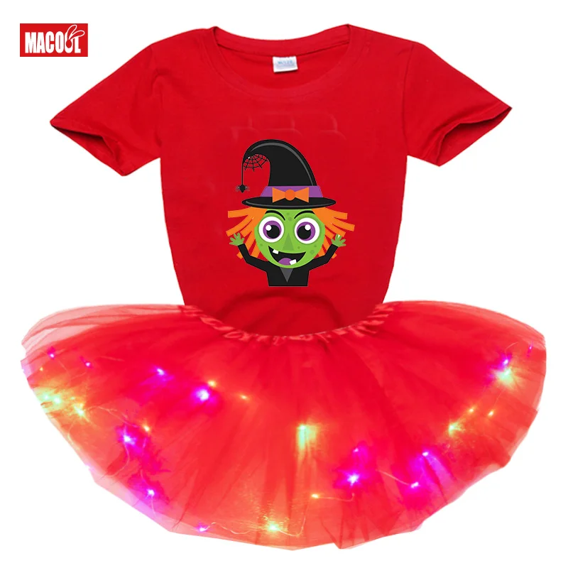 Рубашки для Хэллоуина платье девочек платья милые детская одежда маленьких