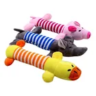 Популярная плюшевая игрушка для собак, кошек, забавная флисовая прочная игрушка, пищащая игрушка звук жевания, подходит для всех домашних животных, слон, утка, свинья, плюшевые игрушки