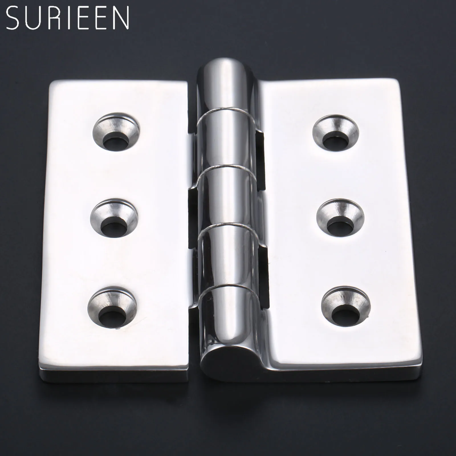 SURIEEN 1 шт. морской 304 Нержавеющая сталь Heavy Duty квадратная Петля 100*100*6 3mm 4*4*0 25 дюймов