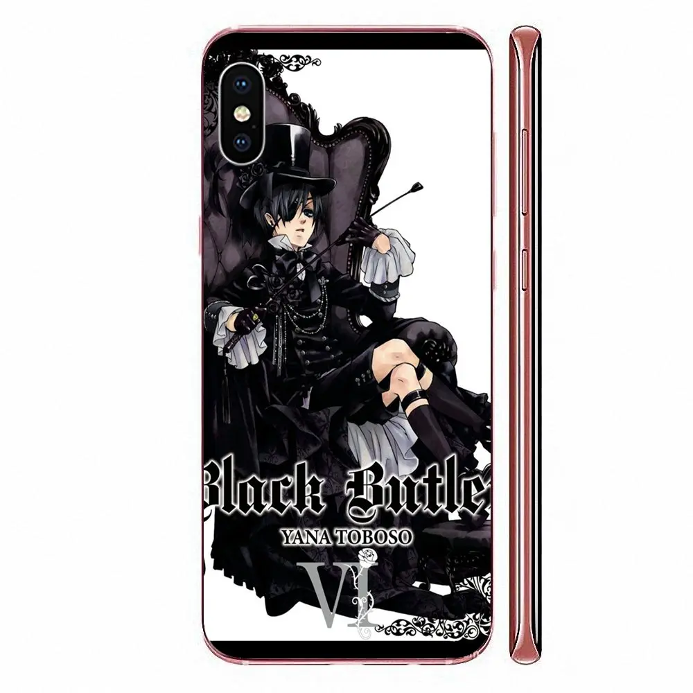 Япония Аниме Kuroshitsuji Черный Дворецкий Ciel для Sony Xperia XZS XA1 L1 XA X Z Z1 Z2 Z3 Z4 Z5 XZ1 Compact E5 XZ