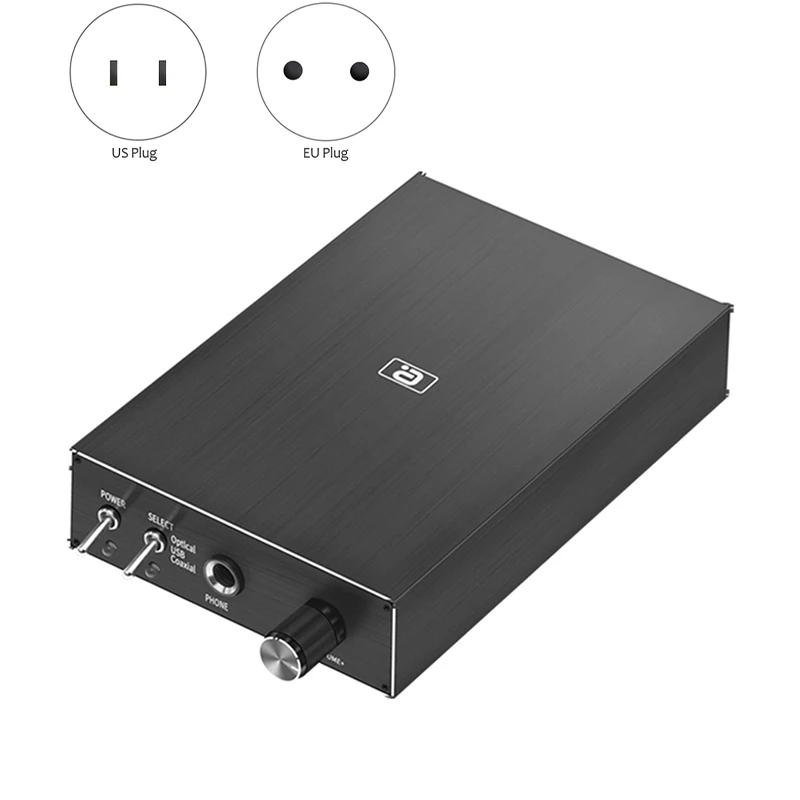 DA580 HiFi Digital Audio Decoder DAC Headphone Amplifier 24Bit 96KHz Input USB/Coaxial/Optical Output RCA Amp | Электроника