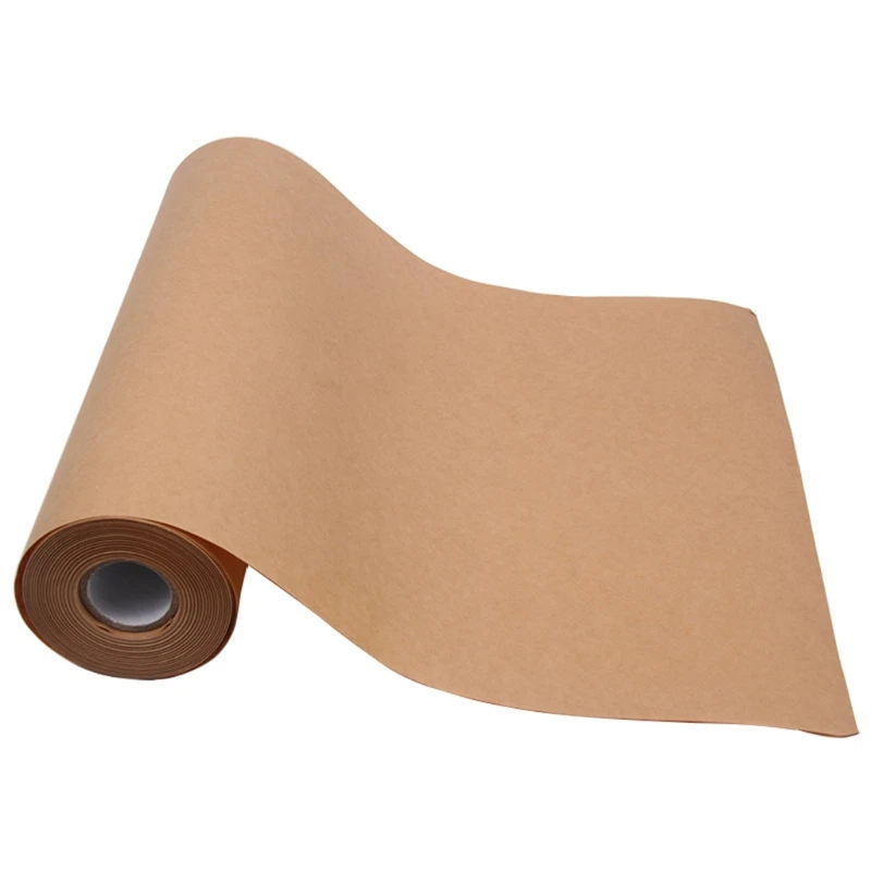 

30m Brown Kraft Wrapping Paper Roll for Gift Packing Shipping Art Craft Floor Protection Dunnage Parcel Table Runner