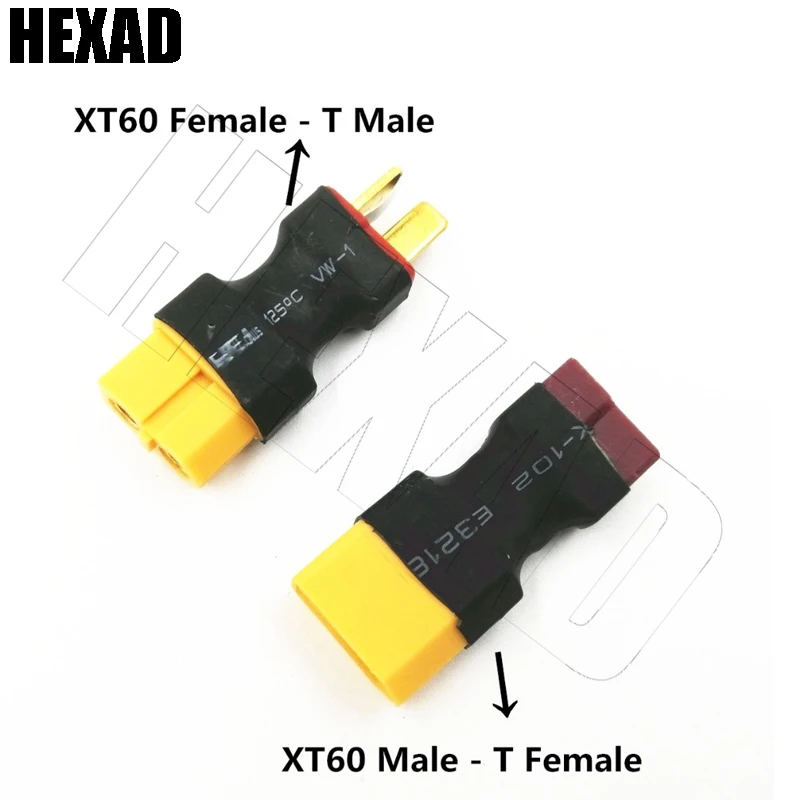 

1PC RC XT60 Male/Female To Deans Plug T Female/Male Connector Adapter Car Plane Helicopter Quadcopter Lipo Battery RC parts