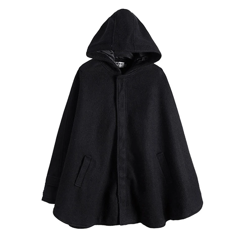 Мужская короткая шерстяная куртка с капюшоном в британском стиле M-4XL 2019 плащ