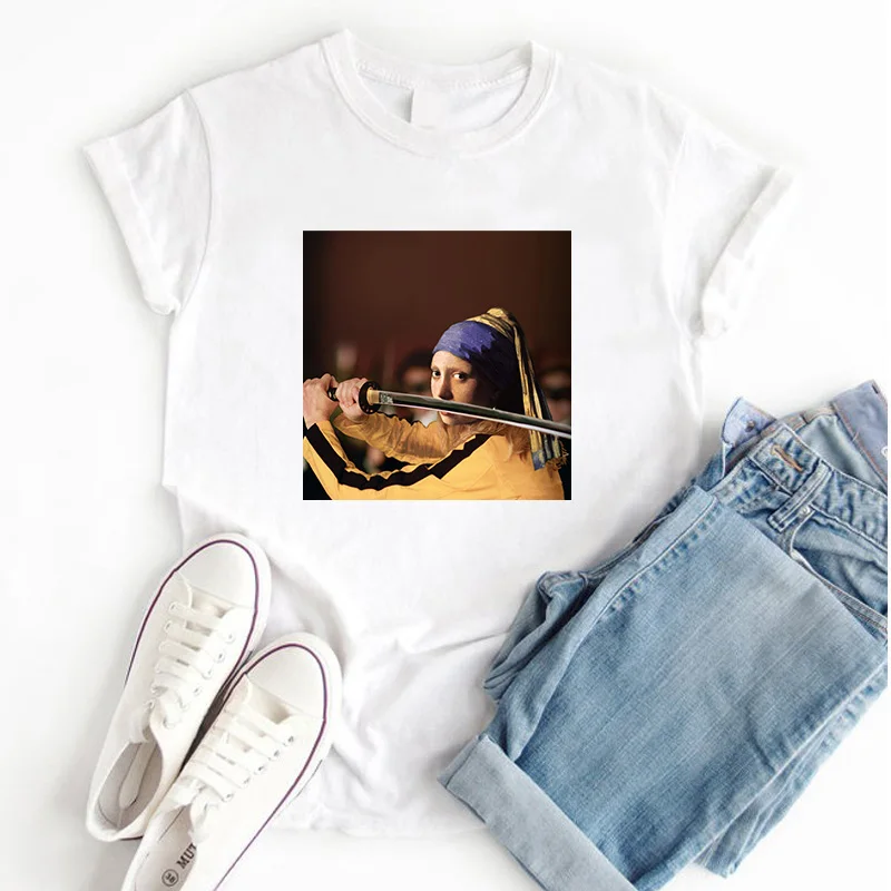 Футболка Tumblr с принтом плохой девочки пикантная белая футболка пленочной