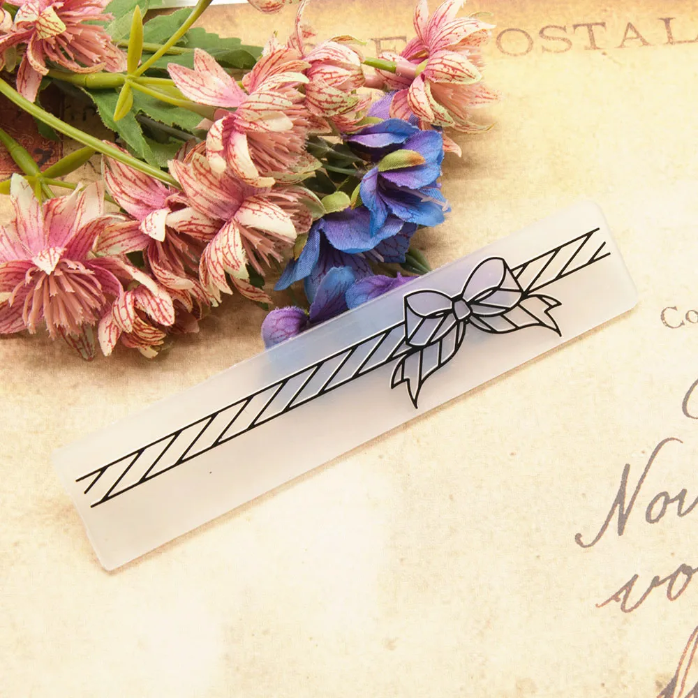 Пластиковый бант 15x3 см рукоделие изготовление карт фотография свадебное