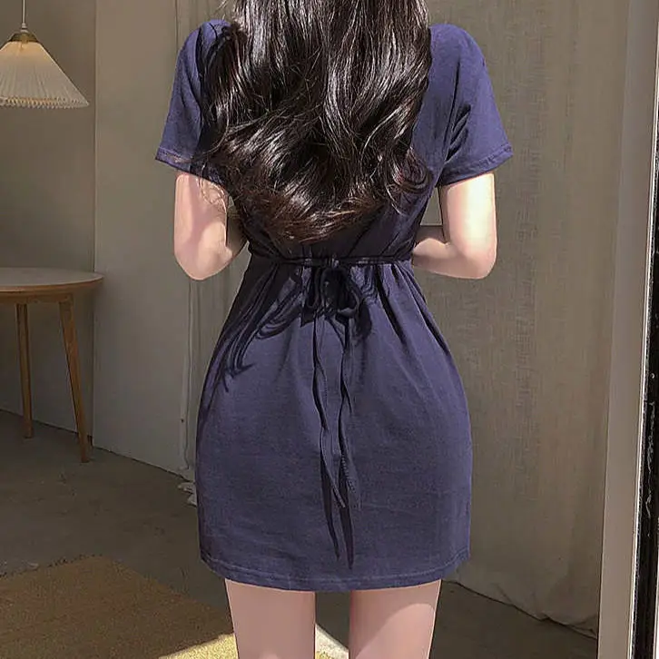 

Summer Strap Waist Dress ins Comfortable Short Skirt Elegant Dress