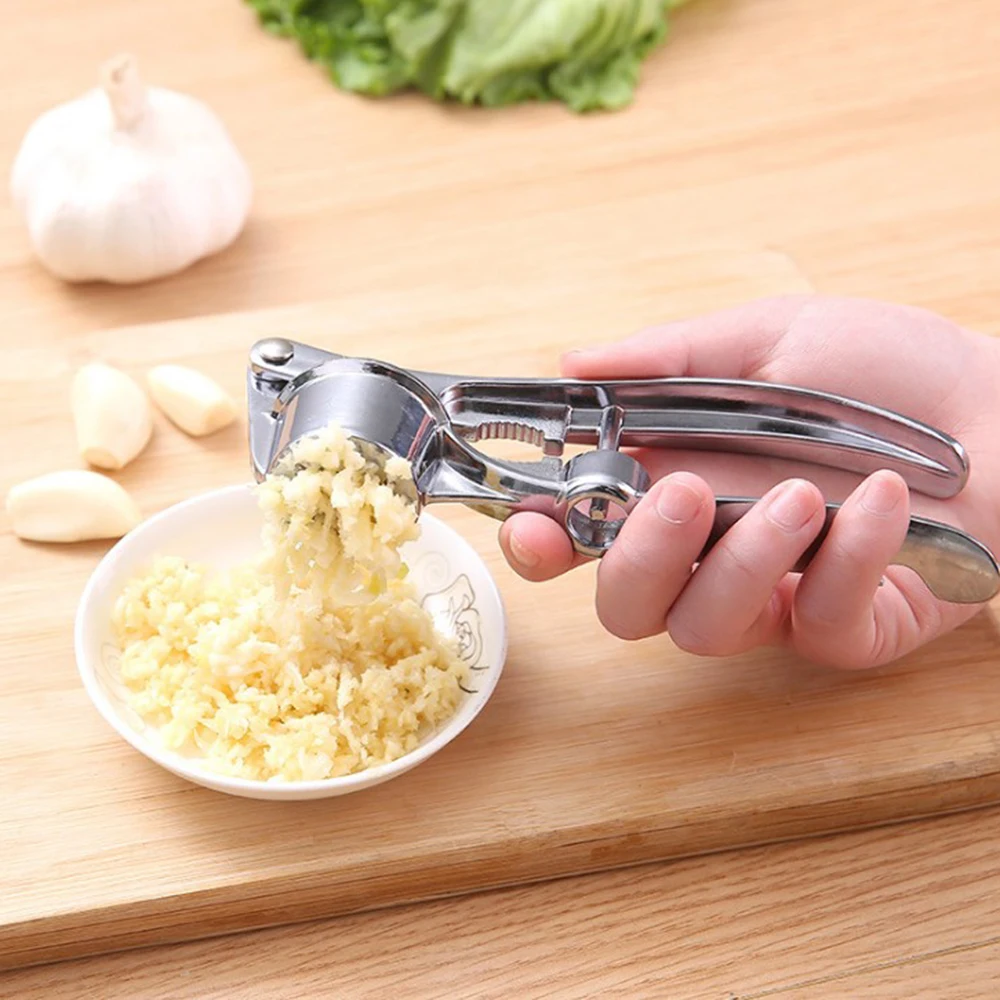 

Garlic Press Crusher Mincer Chopper Peeler Squeeze Cutter Stainless Steel Ginger