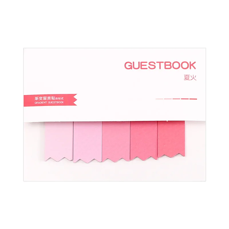 

Creative Gradient Color Memo Pad Self Adhesive Index Sticky Note To Do List Sticker Cute School Stationery Label Supplies 100pcs
