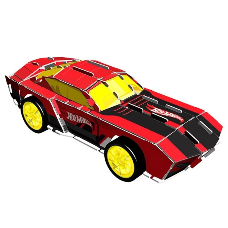 Гоночный автомобиль в сборе пазлы для раннего обучения игрушка детей колесо