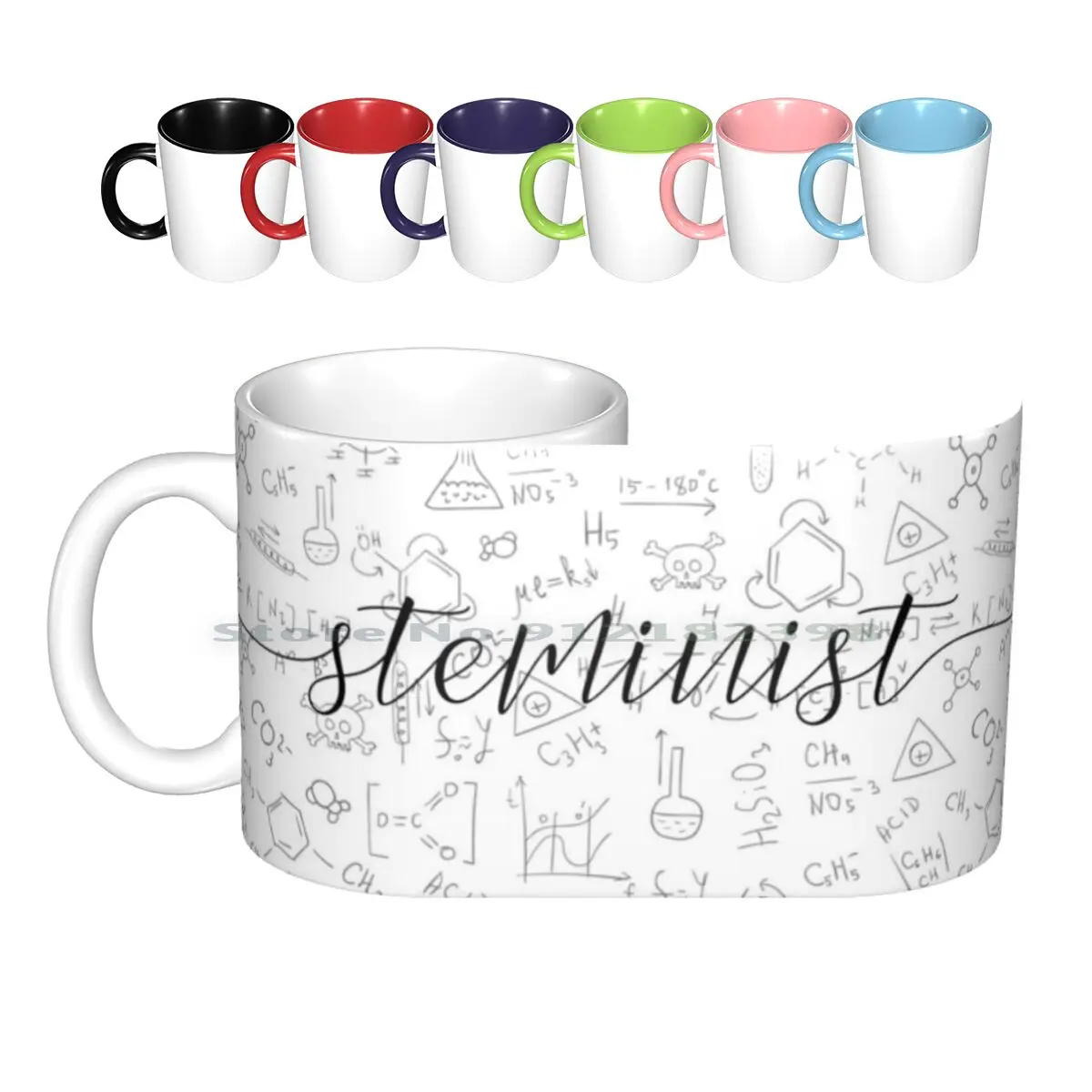 

Science Black Steminist Ceramic Mugs Coffee Cups Milk Tea Mug Steminist Stem Science Science Fiction Scifi Clone Club Neolution