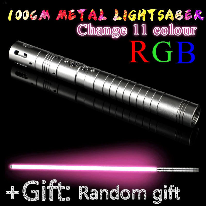 

11 Color Lightsaber Light Saber Metal Sword Rgb Discoloration Laser Laser Force Fx Dueling Outdoor Creative Wars Toys