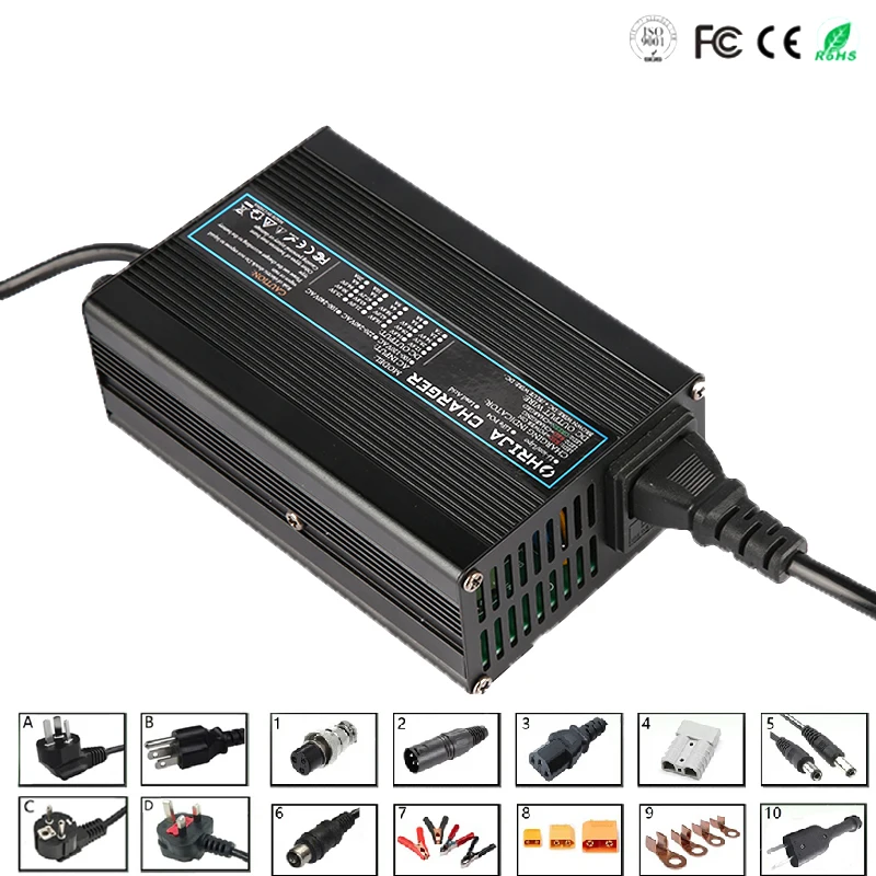 67 2v 4a charger smart aluminum case is suitable for 16s 59 2v outdoor lithium ion battery car balance car safe and stable free global shipping