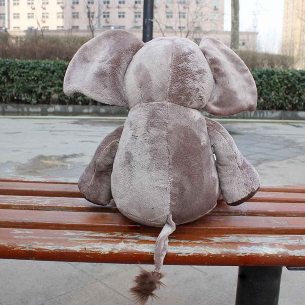 

25cm Elephant Electric Toy Ears Move Music Baby Animal Hide And Seek Cat Soothing Doll Elephant Dog Rabbit Plush Toy
