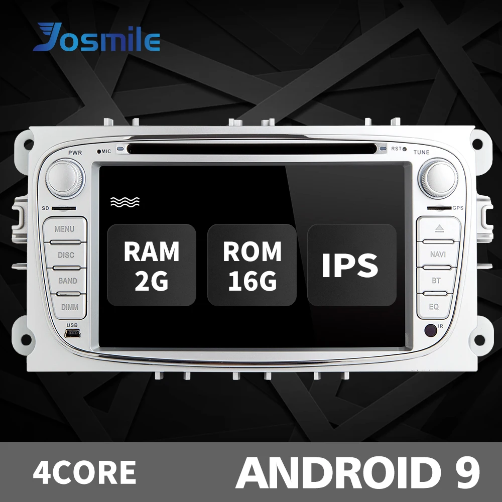 2 din Android 9 автомобильное радио для Ford Focus 2 3 mk2 Kuga Mondeo 4 Fiesta Transit подключение S-C MAX Мультимедиа gps Navi головное устройство DAB