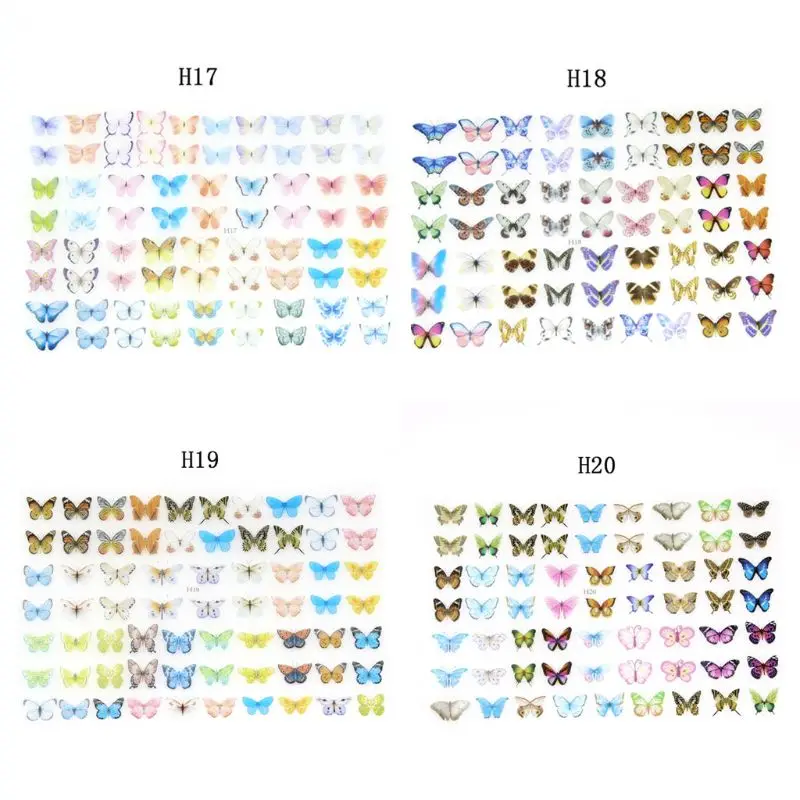 

4Pcs 3D Colorful Butterfly Heat Shrink Handmade Nail Art Earrings Shrinks Dinks Jewelry Making