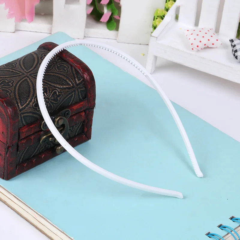 4 мм УЗКОЕ ОГОЛОВЬЕ для девочек DIY материал Основные пластиковые повязки для волос экологические PC обручи для волос хорошее качество 10 шт./лот