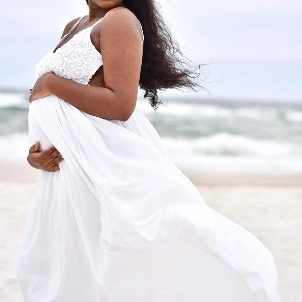 Платье для беременных реквизит фотосъемки платье на бретельках без рукавов