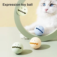 3pcs pet cat toy play ball three color plastic toys ball small bell flashing light natural catnip balls expression toy ball bell