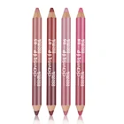 Двухцветная подводка для губ, водостойкая матовая блестящая подводка для губ, карандаш, стойкая помада, краска для губ, женские модные косметические инструменты