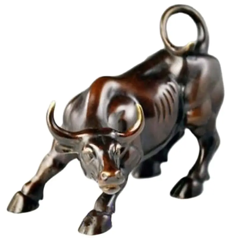 Большая настенная уличная бронзовая свирепого быка OX Статуя/13 см */5 12 дюйма | Дом и