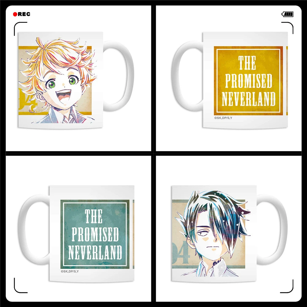 

Anime/The Promised Neverland Emma & Norman & Ray Beautiful Ceramic Mug/Water Cup/Cup