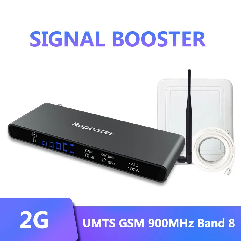 Мощный ретранслятор GSM 900 МГц с ЖК дисплеем Усилитель сотового сигнала мини