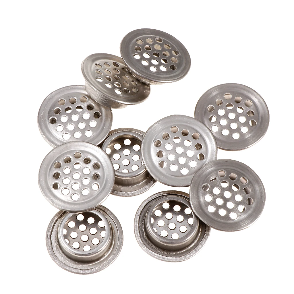 

10Pcs Stainless Steel Sink Strainer Cover Kitchen Cabinet Basin Bath Louver