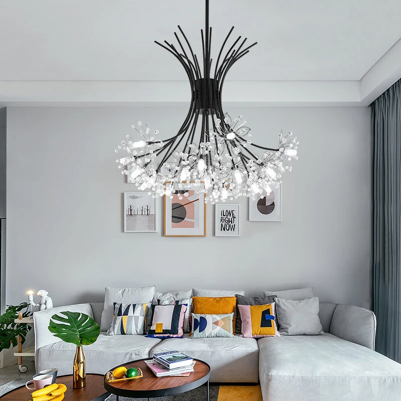 

Lustre Chandelier Lustres para sala de jantar E27 LED Adjustable Hanging Lights Wood Dining Lighting Fixtures