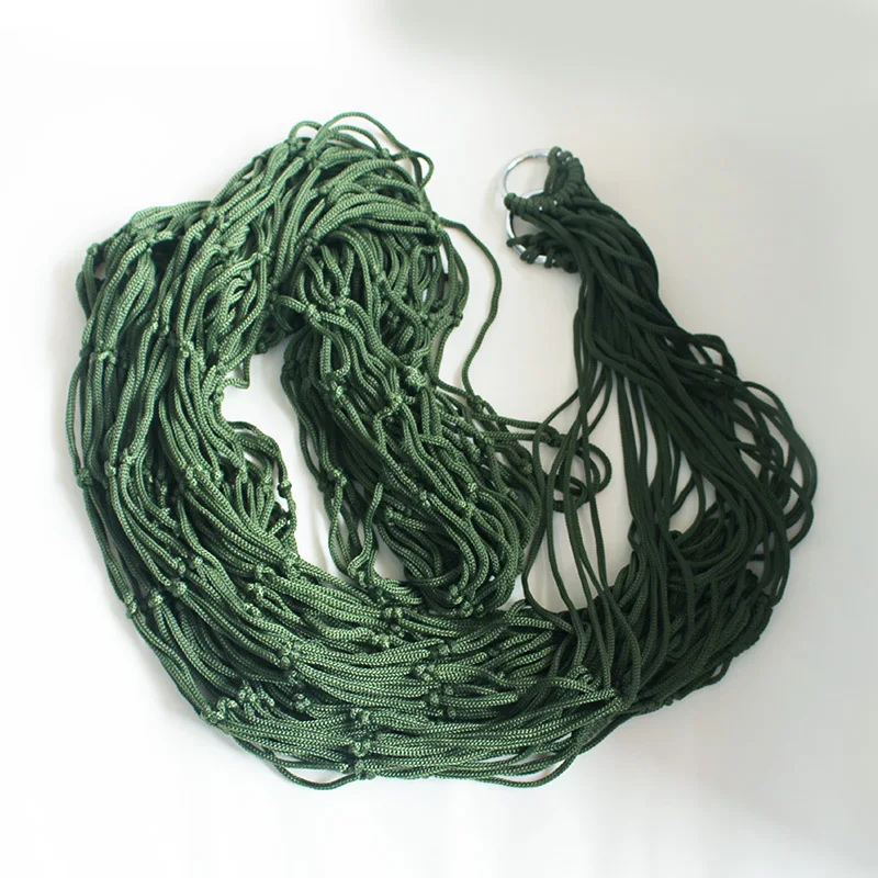 Высококачественный одинарный нейлоновый гамак для отдыха на открытом воздухе