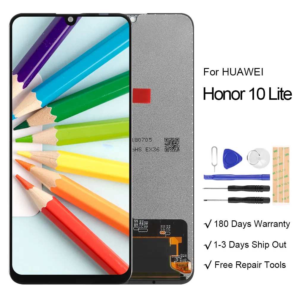 ЖК-дисплей для Huawei Honor 10 lite сенсорная стеклянная панель P Smart 2019 дисплей Enjoy 9S