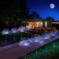 solar firework lights outdoor waterproof shine string for garden lawn landscape holiday home decor merry christmas new year gift