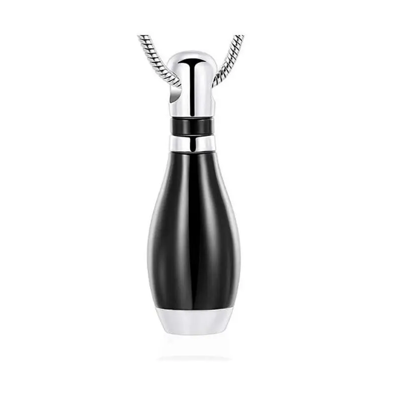 Ожерелье Боулинг урна hold Ashes Of fighes For women men Memorial Cremation Jewelry Подвеска-сувенир из нержавеющей стали