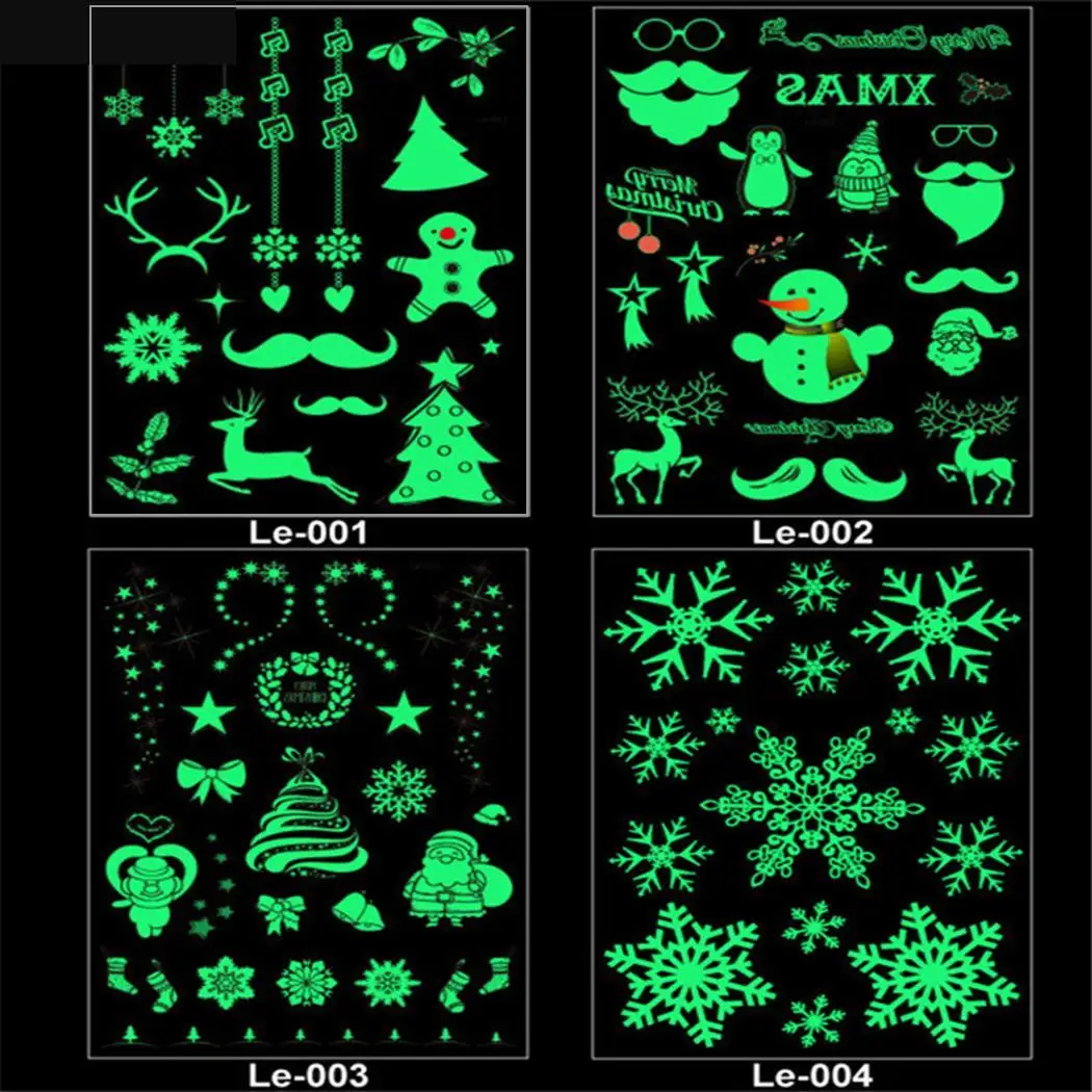 Модные светящиеся рождественские украшения для вечеринки временные все типы