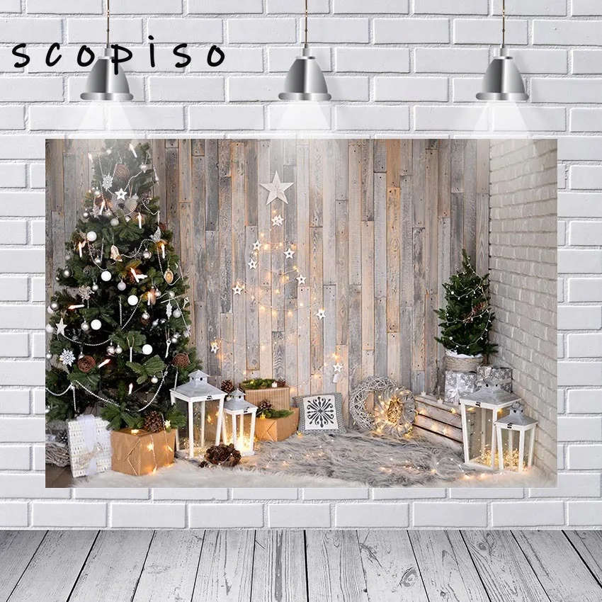 Scopiso Merry деревянная новогодняя елка номер сосновой шишки шары подарки Звезды