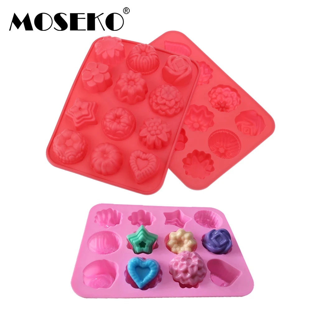MOSEKO 12 отверстий силиконовая форма для шоколада Инструменты выпечки