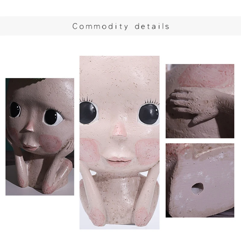 

Nordic Closed Eyes Flower Pot The Best Plant Pot That Can Dress Up M56