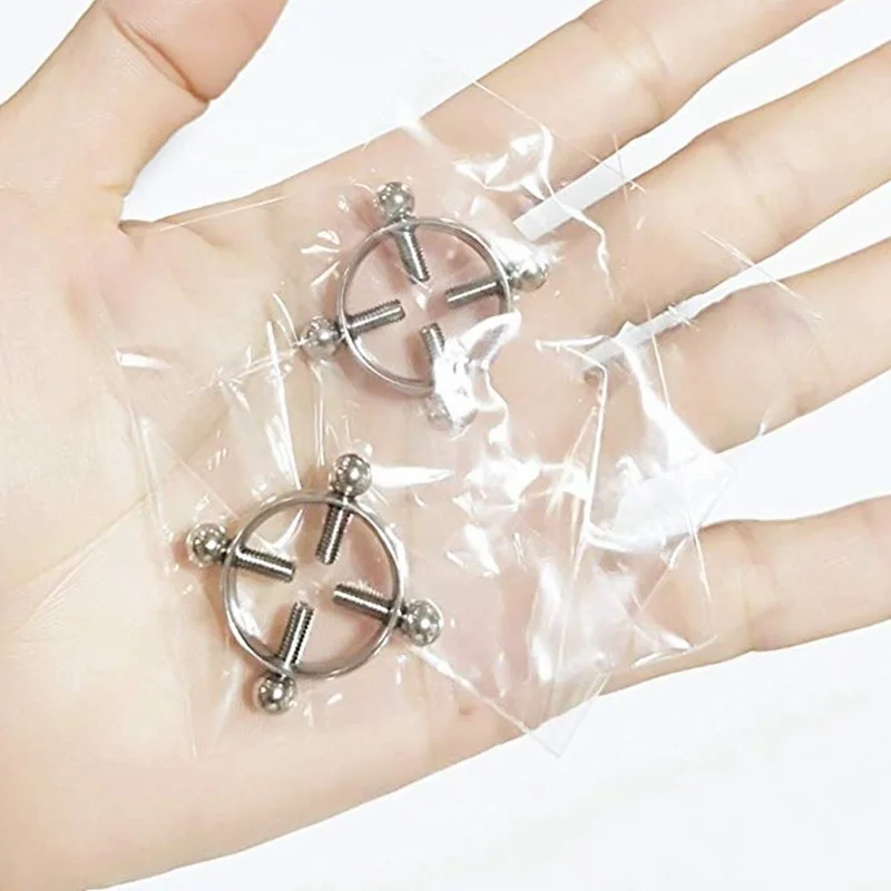 Круглая нержавеющая сталь Non-пирсинг для соска кольцевой щит пирсинг пирсинга