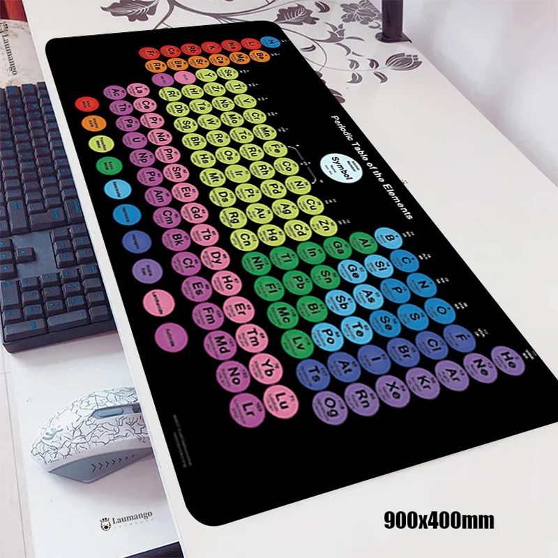 

Periodic Table of Elements Gaming Laptop Gamer Mat Large Computer Mousepad Anime Mouse Pad Deskmat Gamers Accessories Game Mats