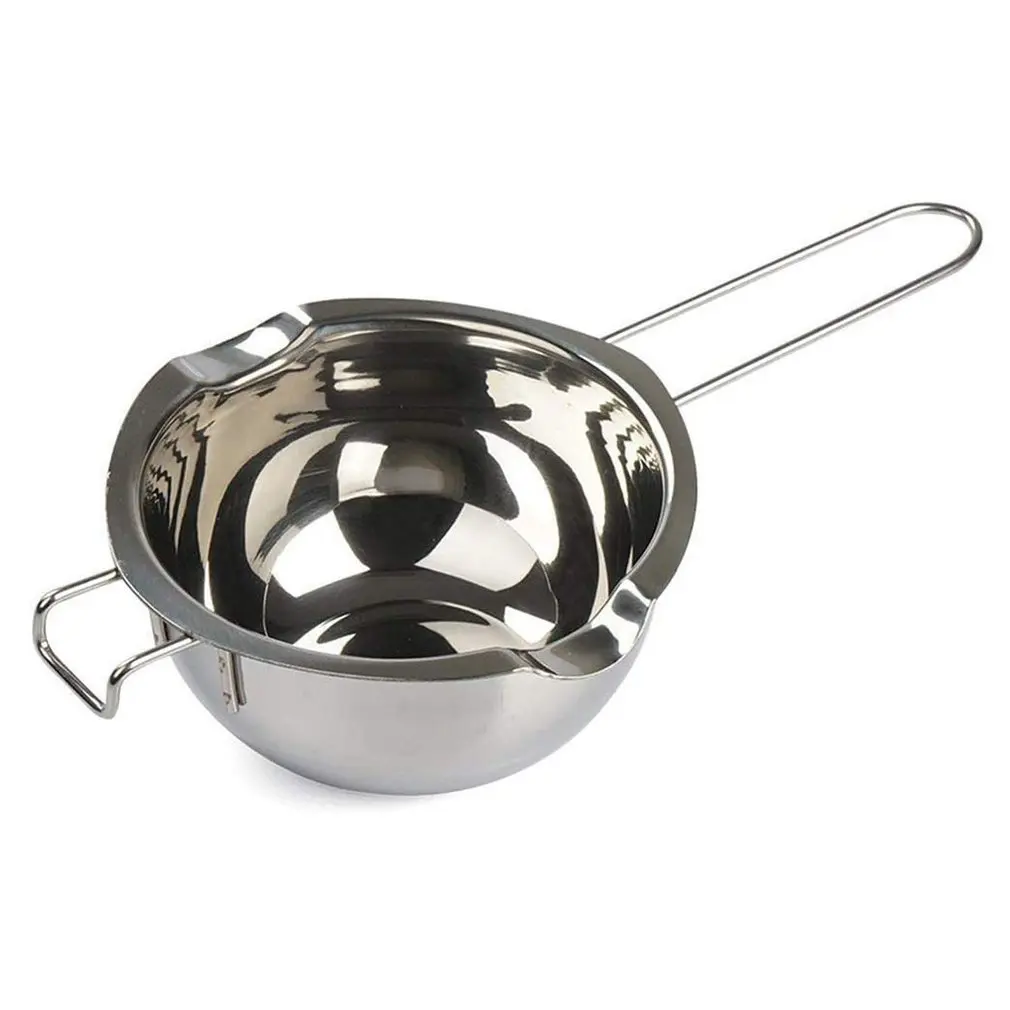 

201 Stainless Steel Butter Melting Pot 600ml Water Proof Melting Bowl For Chocolate Milk Baking Tools
