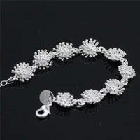 fashion silver bracelet exaggerated temperament starry woman hand jewelry chain