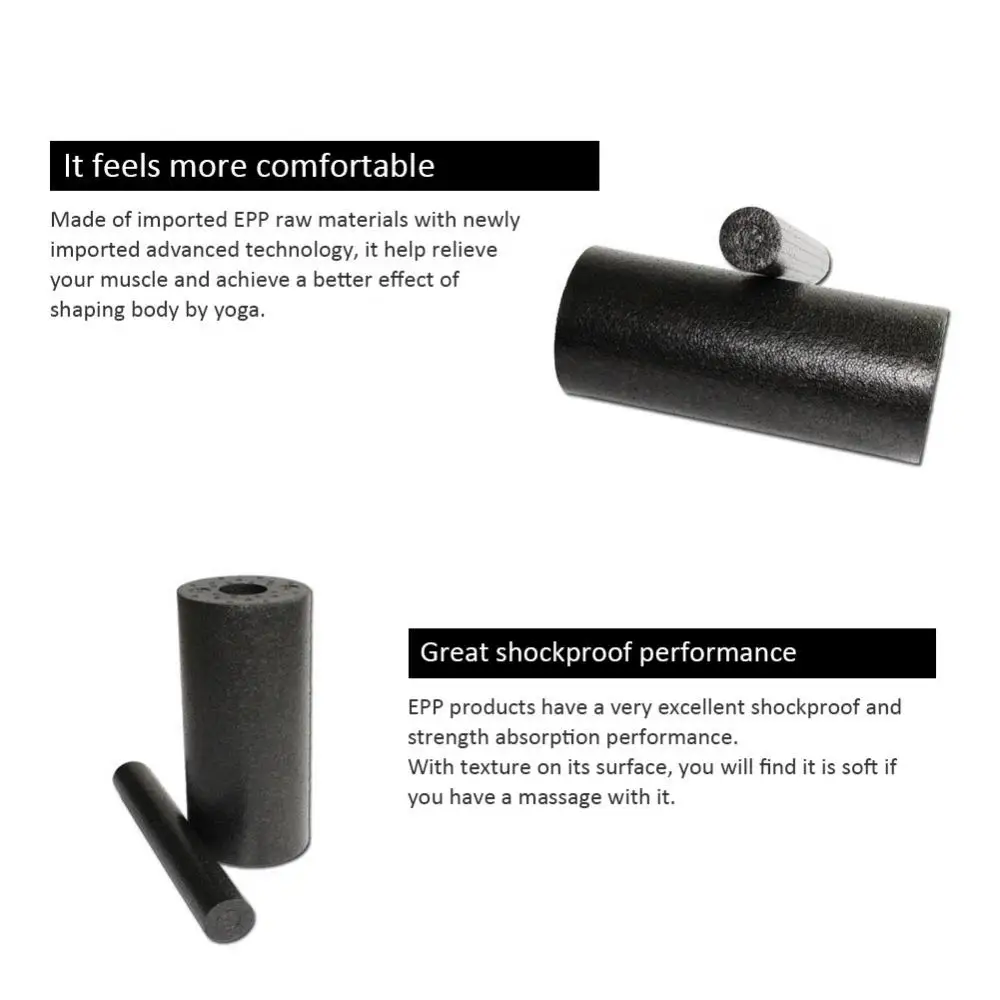 

2 in 1 Durable EPP Yoga Column Yoga Roller Hollow Foam Roller Shock proof Muscles Feet Release Massage Tool Yoga Accessor