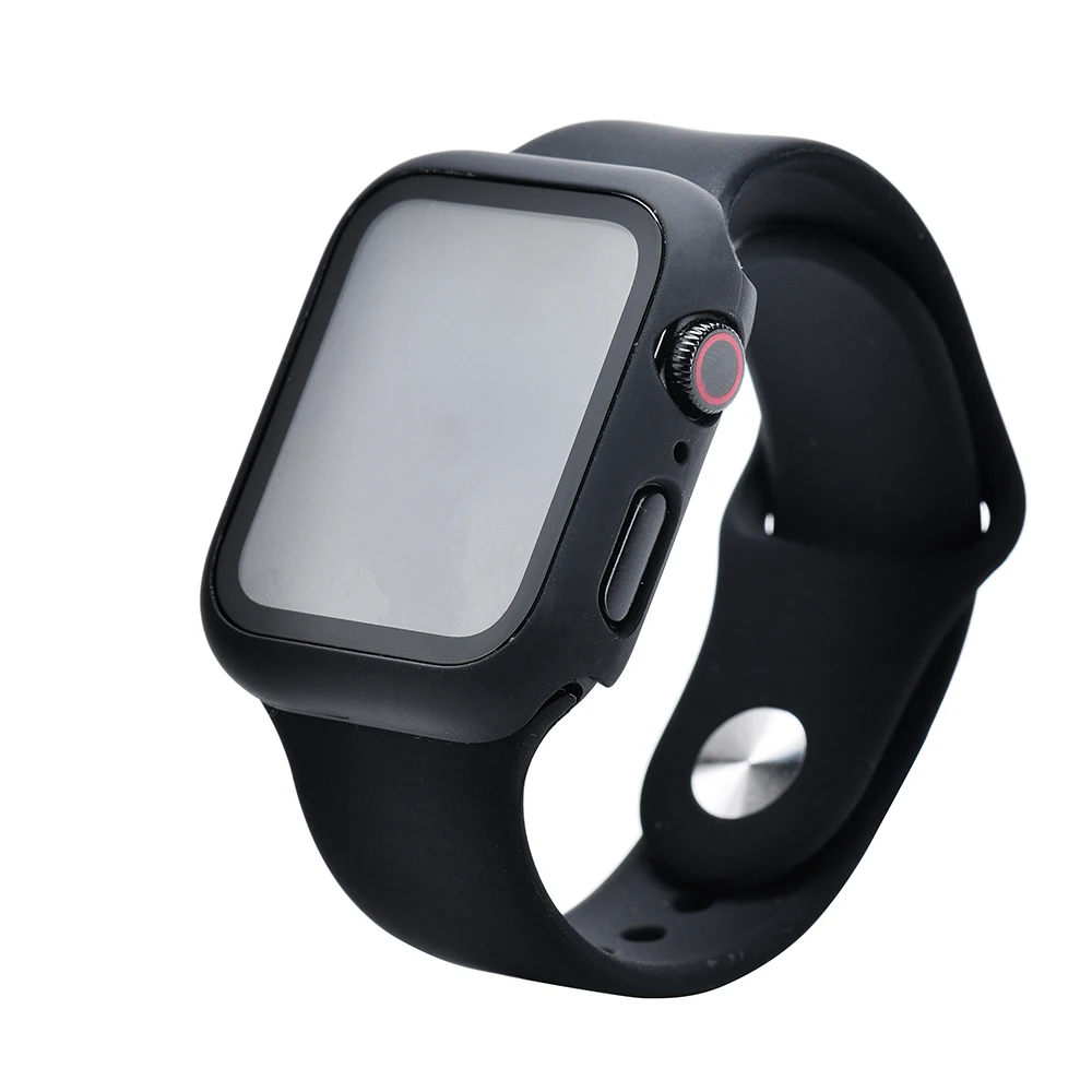 360 Полное покрытие из закаленного стекла для Apple Watch 44 мм 38 мм 42 мм 40 мм серия 5 4 3 2 1 изогнутая рамка Защита экрана для iWatch