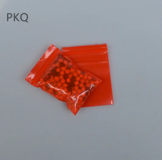 100 шт красный пластиковый мешок для хранения relosable прозрачные сумки ziplock