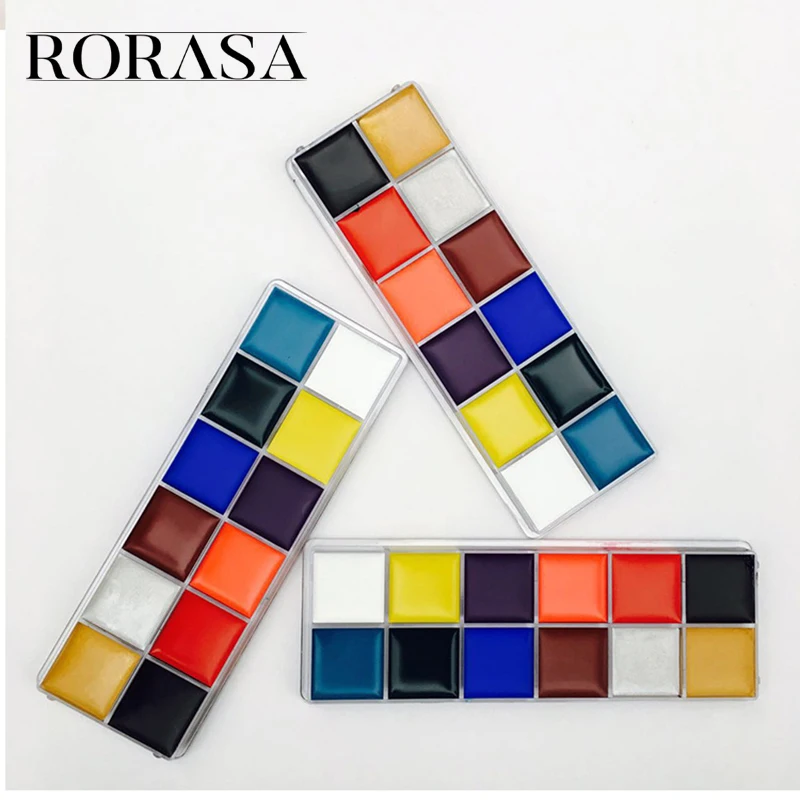 1 набор 12 цветов палитра краски для тела флеш-тату лица искусство масляная краска