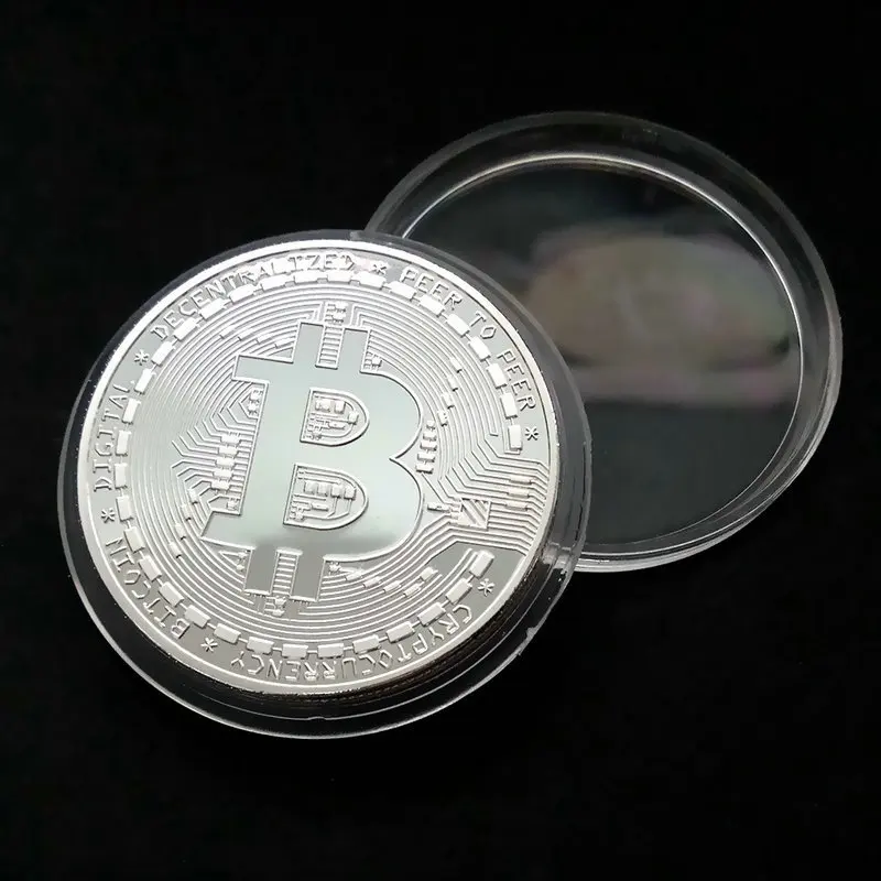 1 шт. позолоченная монета Биткоин Коллекционная отличный подарок битная монета художественная коллекция физические золотые памятные монеты креативный сувенир
