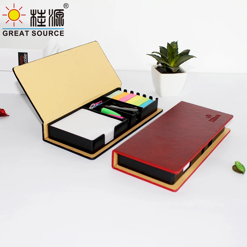Compose  Note Memo Pad Set Color Pen Stapler Notepad Stickers Color Bookmarks 6 Colors (8set))