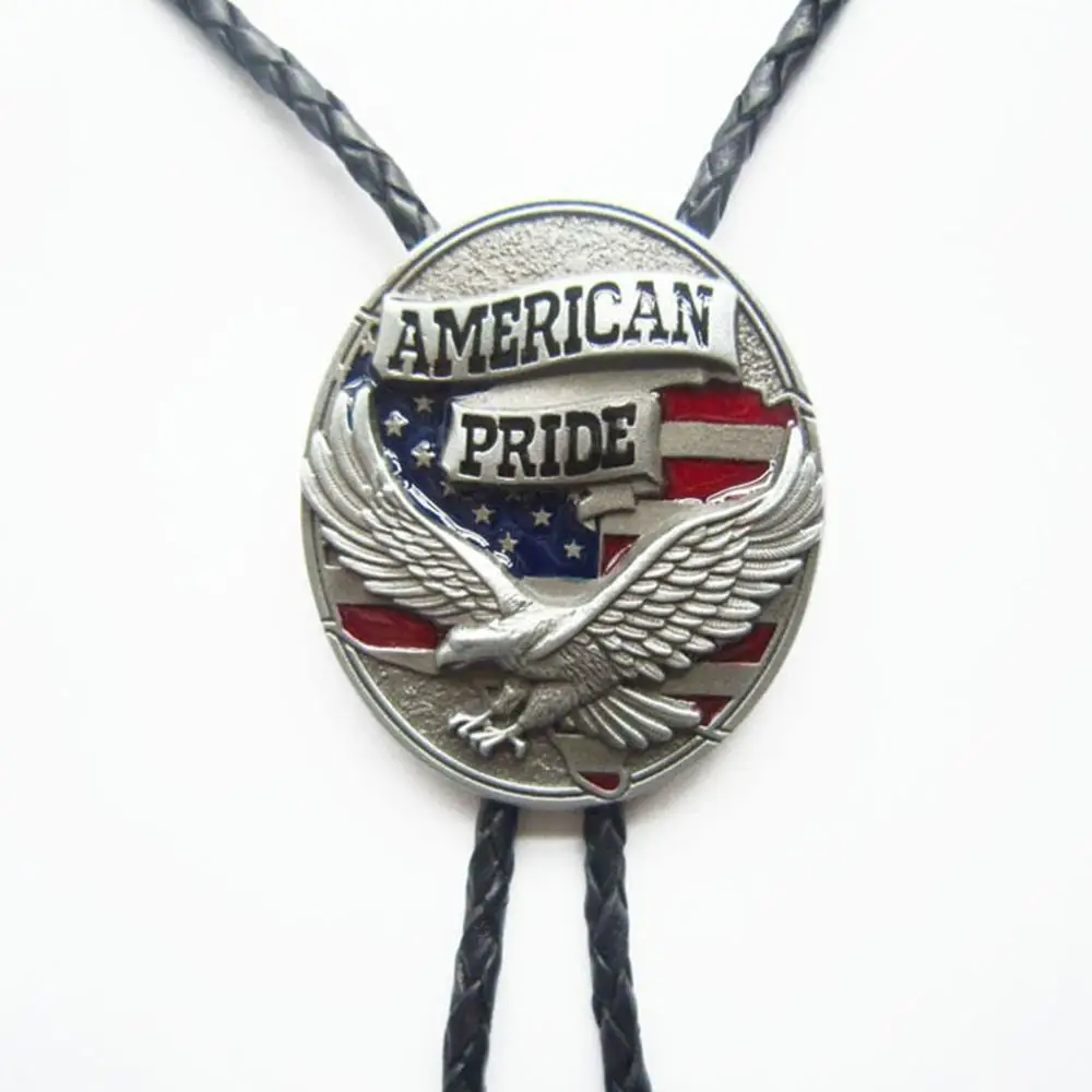 

Retail Bolo Tie (Eagle American Pride Flag) Factory Direct Free Shipping BOLOTIE-WT093 also Stock in US