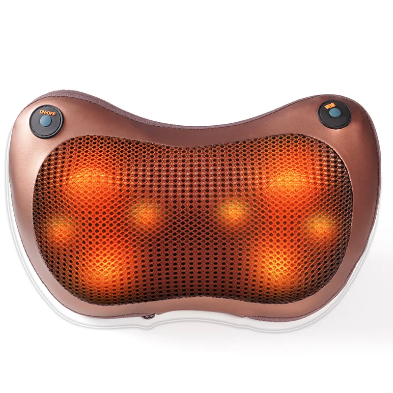 massage pillow U-образная массажная подушка массажер для шеи и талии шейный шиацу массажная подушка Подогрев расслабляющий массажер для спины Электрический Рефлексология - Цвет: massage pillow