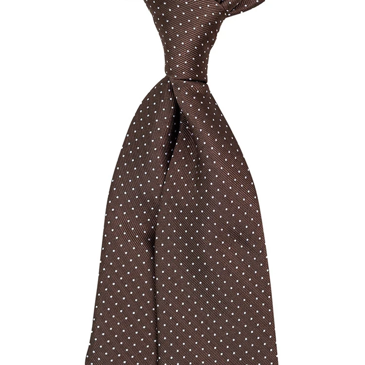 

Shengzhou men's round dot tie manufacturers direct supply narrow stripe professional business tie spot wholesale customization